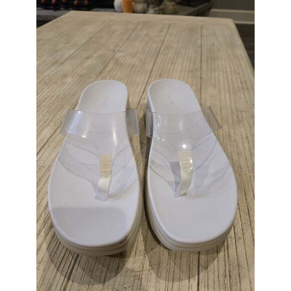 Vionic Women's Luminous Platform Sandals White Size 11 Casual Summer - Picture 1 of 9